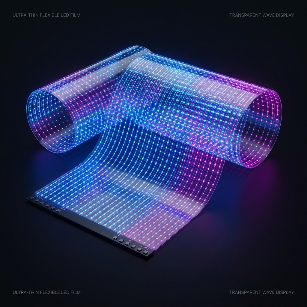Visiboost transparent LED film product